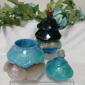 Beach Christmas Tree Tiered Jar