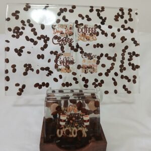 Morning Coffee Tray with Coasters
