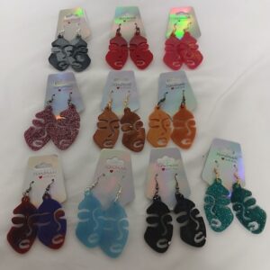 Contemporary Face Earrings