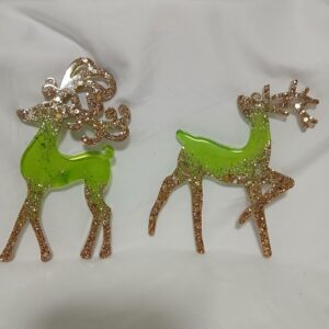 Set of 2 Frolicking Deer