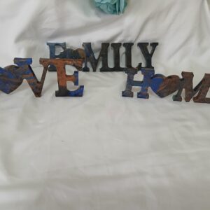 Blue & Brass Sign
