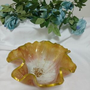Large Gold Flaired Bowl