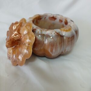 Small Marbled Pumpkin Jar