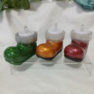 Santa Shoe Tealight Holder