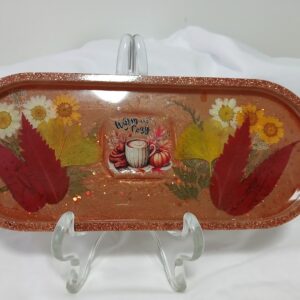 Large Oval Cozy Fall Tray