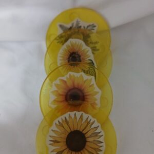 Yellow Daisy Set Of 4 Coasters