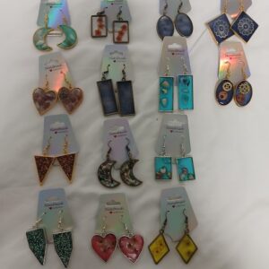 Bezel Earrings