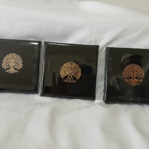 Black Tree of Life Canvas - Set of 3