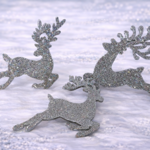 Set of 3 Silver Deer