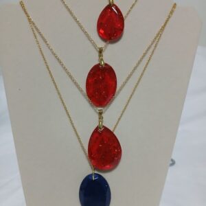 Faceted Gold Flake Necklace