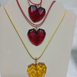 Large Geo Heart Necklace