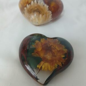 Lovely Medium Floral Puffy Heart Decor