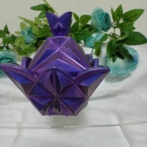 Purple Geo Jar With Lid