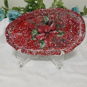 Large Poinsettia Tray