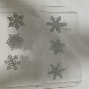 Set Of 6 Silver Mini Ornaments
