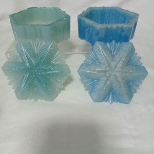 Snowflake Jar With Lid