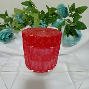 Sparkly Red Jar With Lid
