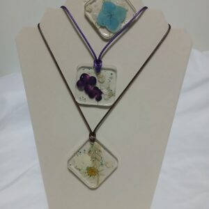 Square Flower Necklace